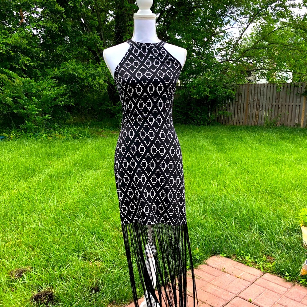H&M Coachella fringe dress